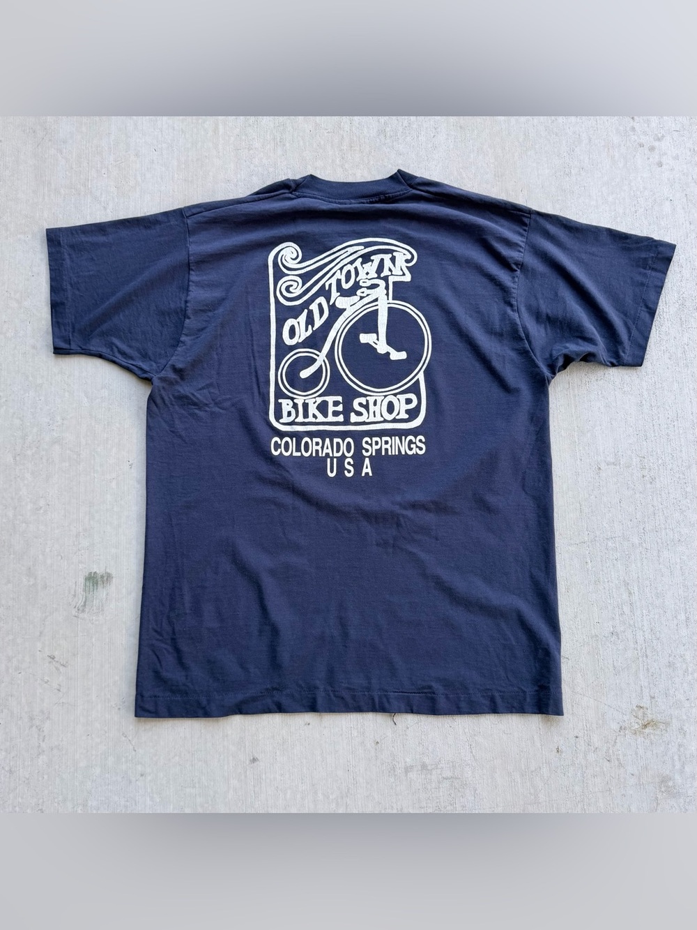 Vintage Old Town Bike Shop T Shirt Colorado Springs XL 90s Made In USA